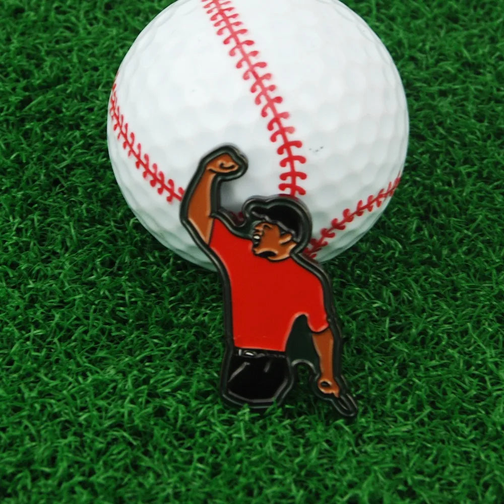 Alloy Marker Golf Ball Mark Tiger Green Jacket Golf Hat Clip Creative Multicolor Golf Clip Marker Mark Golf Ball Position