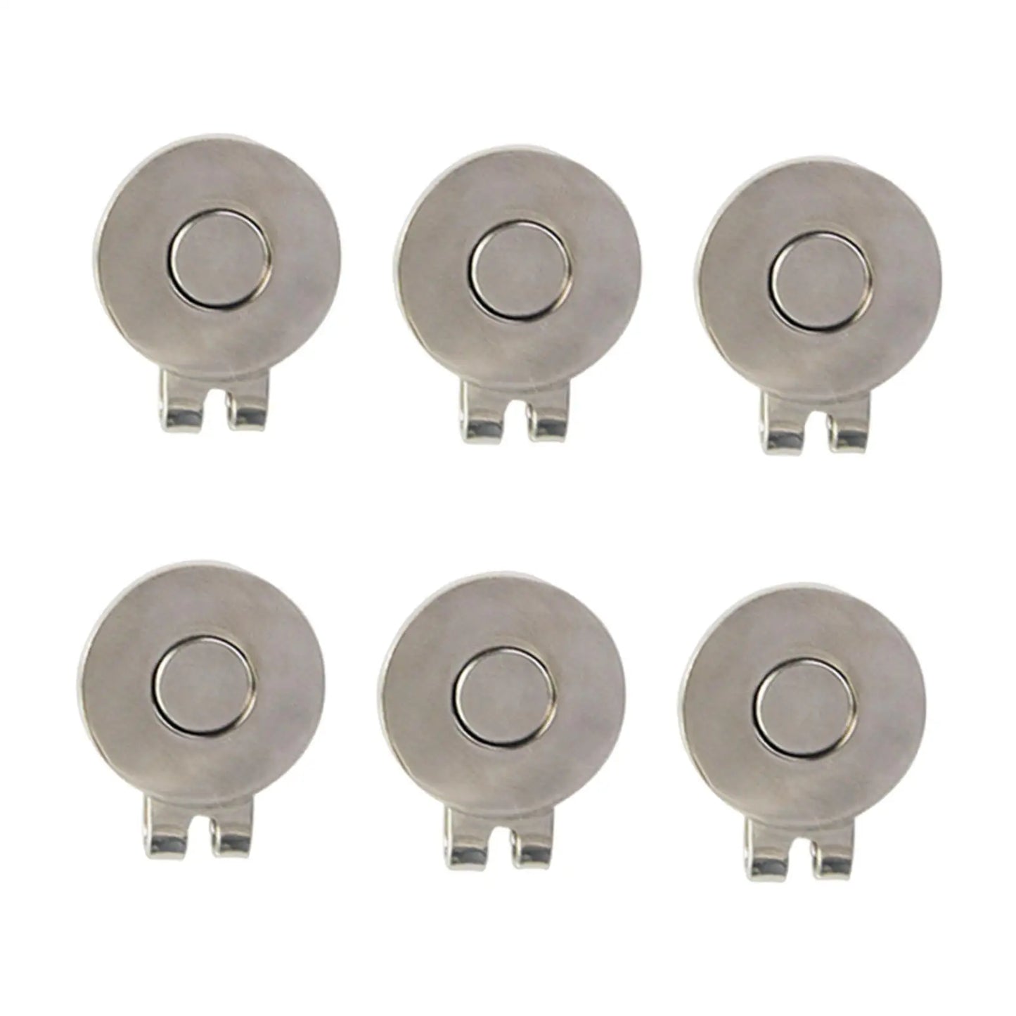 6Pcs Golf Hat Clips Professional Accessories Premium Gift Easy to Install Practical Portable Cap Clips Golf Ball Marker Holders