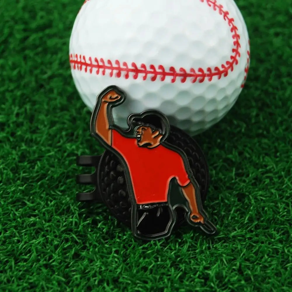 Alloy Marker Golf Ball Mark Tiger Green Jacket Golf Hat Clip Creative Multicolor Golf Clip Marker Mark Golf Ball Position
